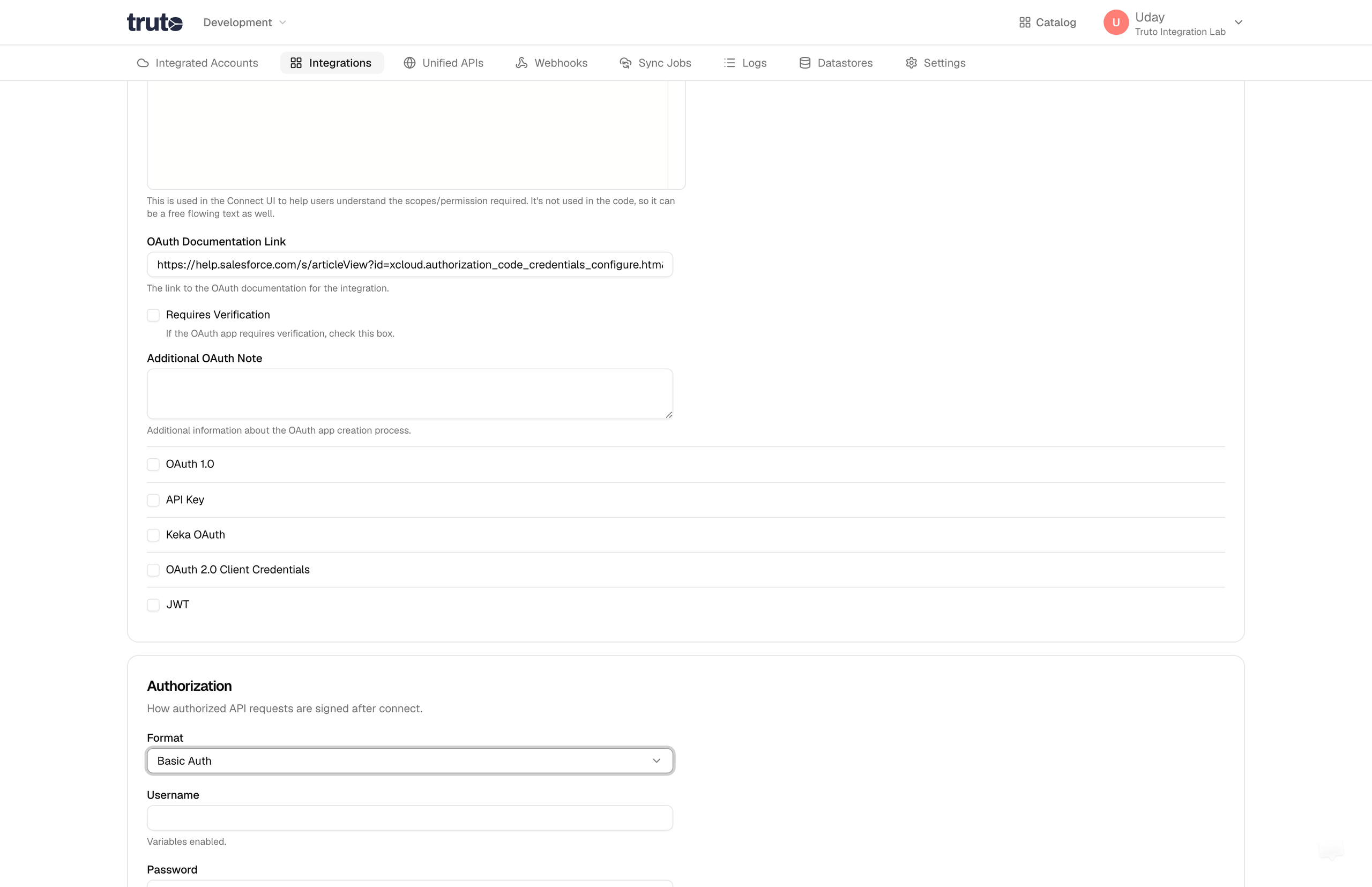 Basic authorization