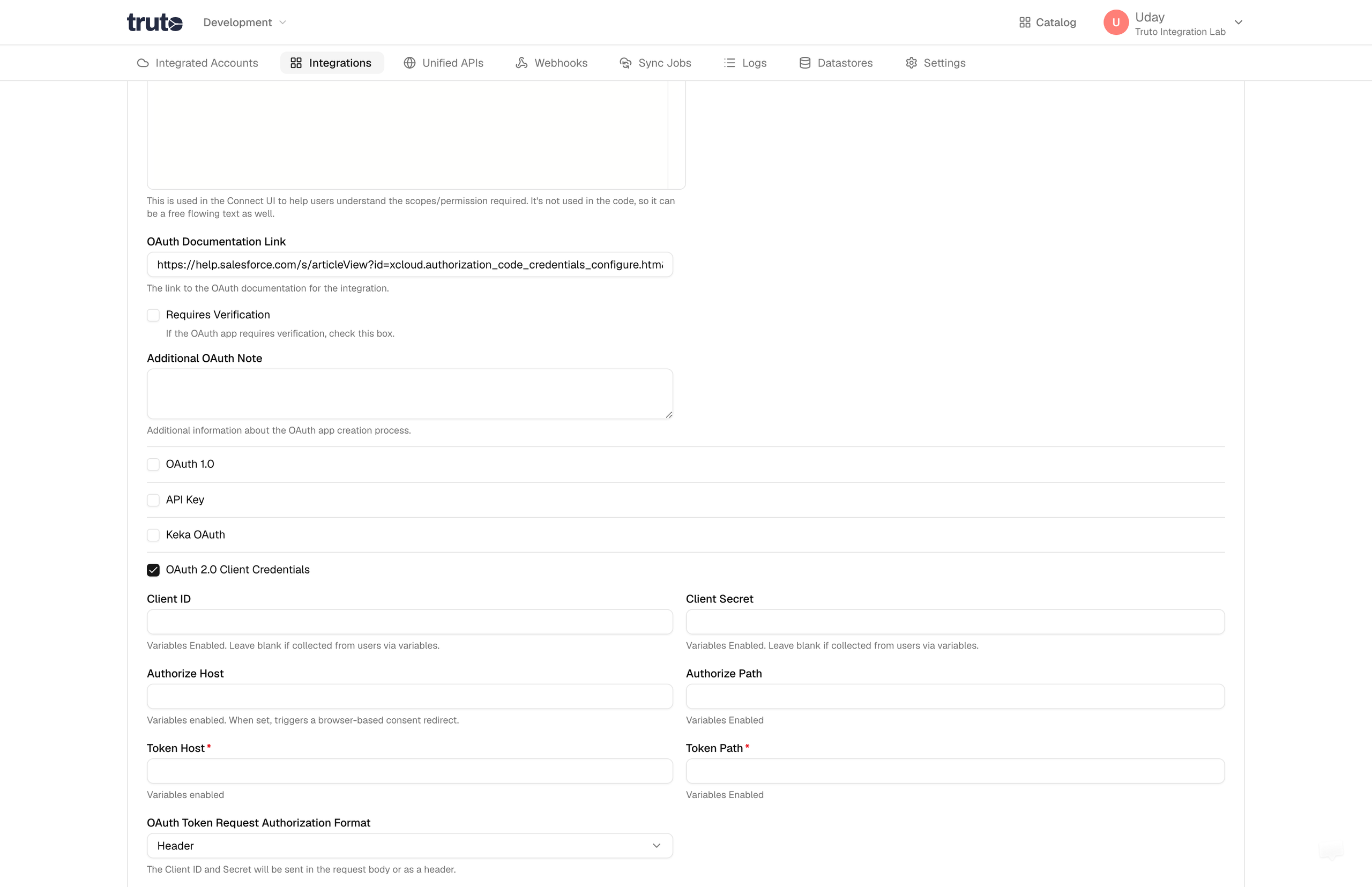 OAuth 2.0 Client Credentials