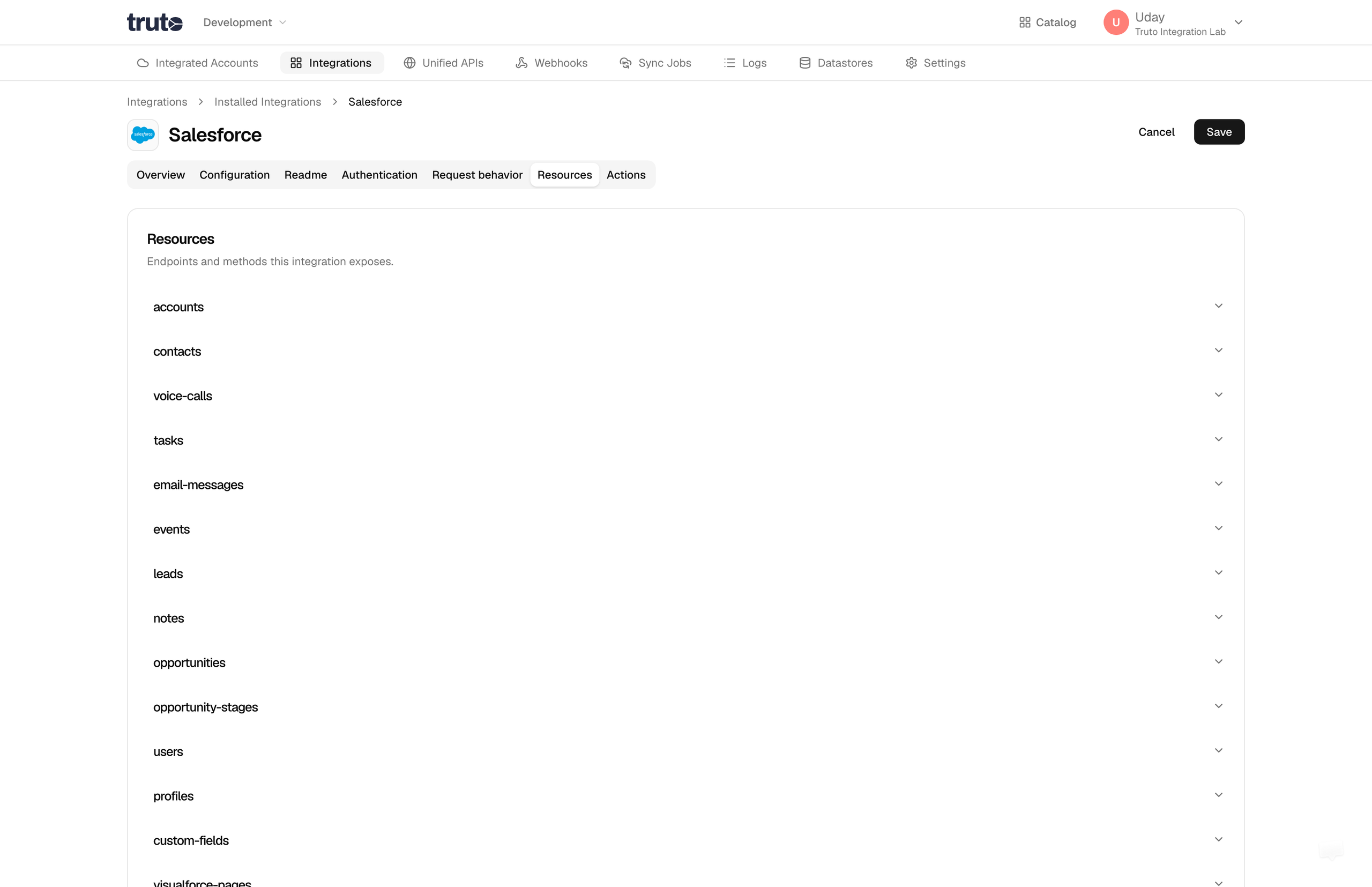 Salesforce Accounts Resource