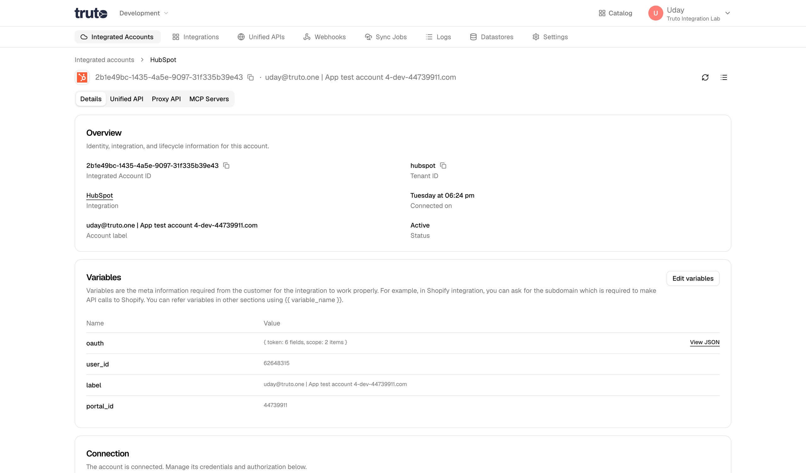 Click on Call API