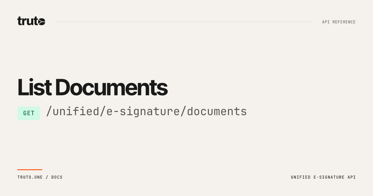 List Documents | Truto Documentation