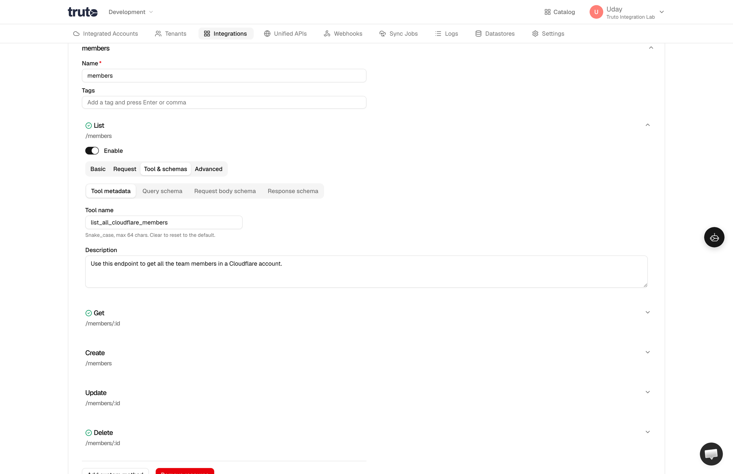 Tools update description cloudflare integration