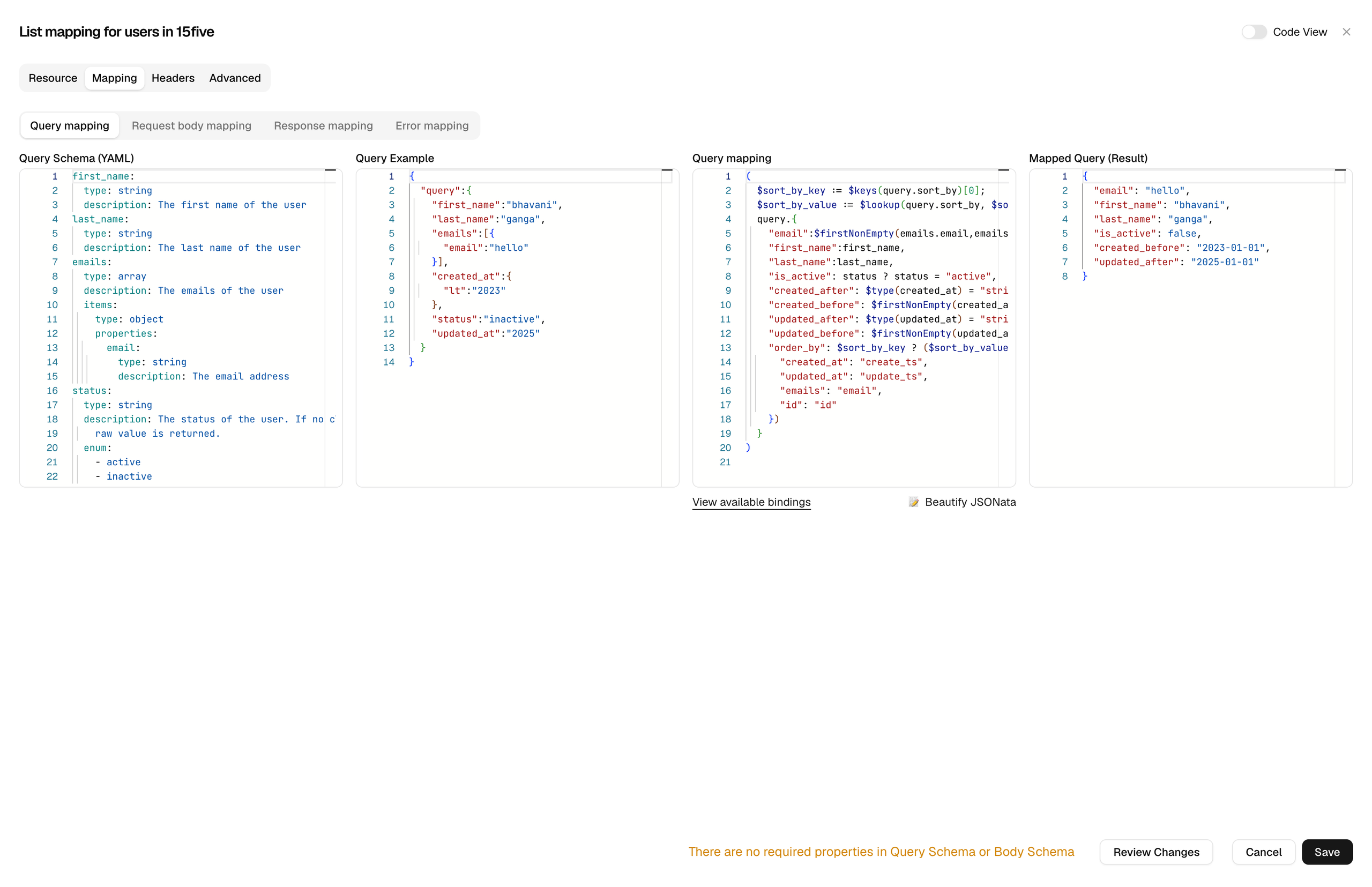 Query Mapping