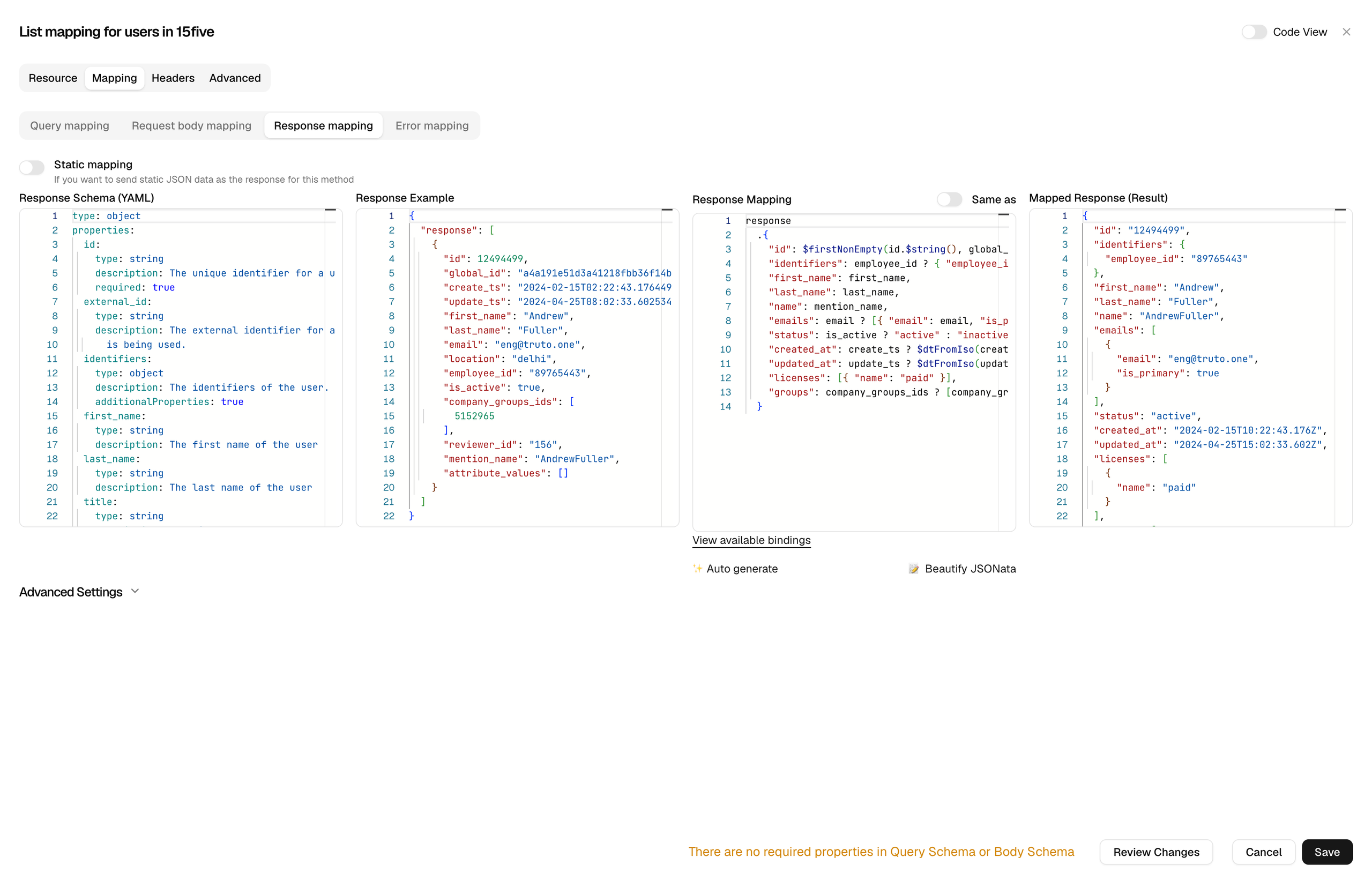 Response Mapping