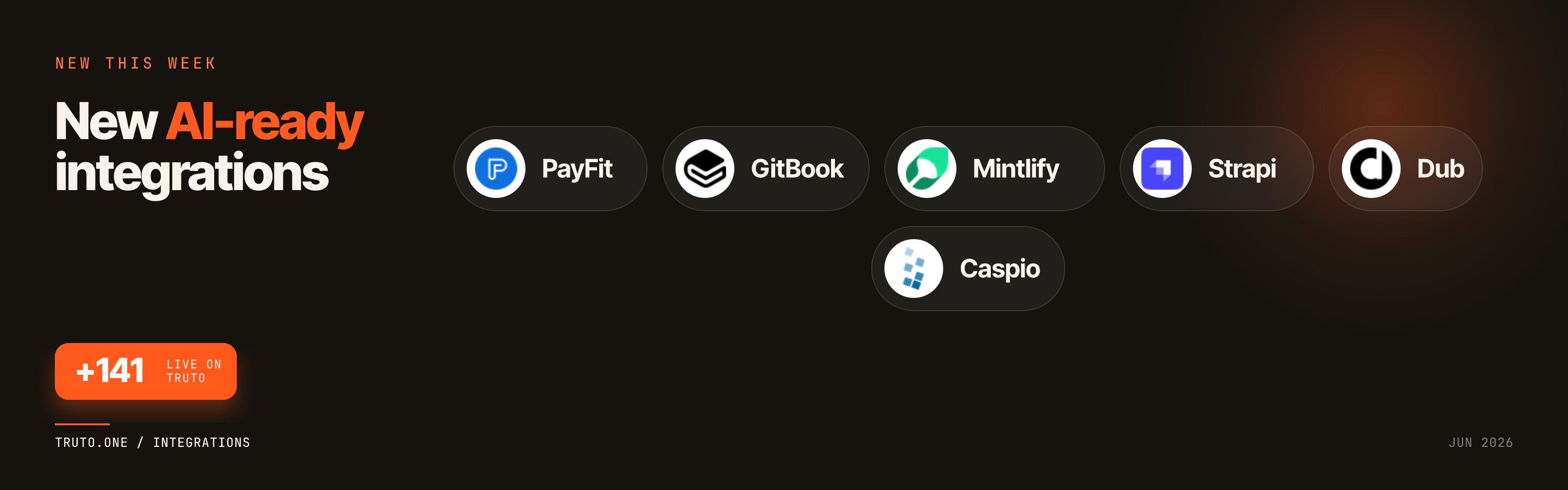 New AI-ready integrations: PayFit, GitBook, Mintlify, and 3 more