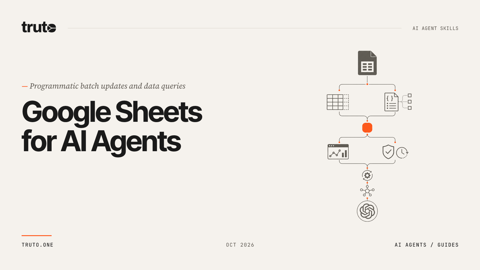 Connect Google Sheets to AI Agents: Run batch updates and queries