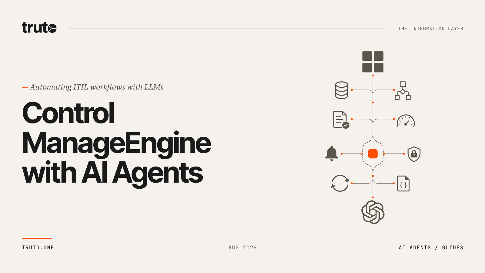 Connect ManageEngine ServiceDesk Plus to AI Agents: Control IT Changes