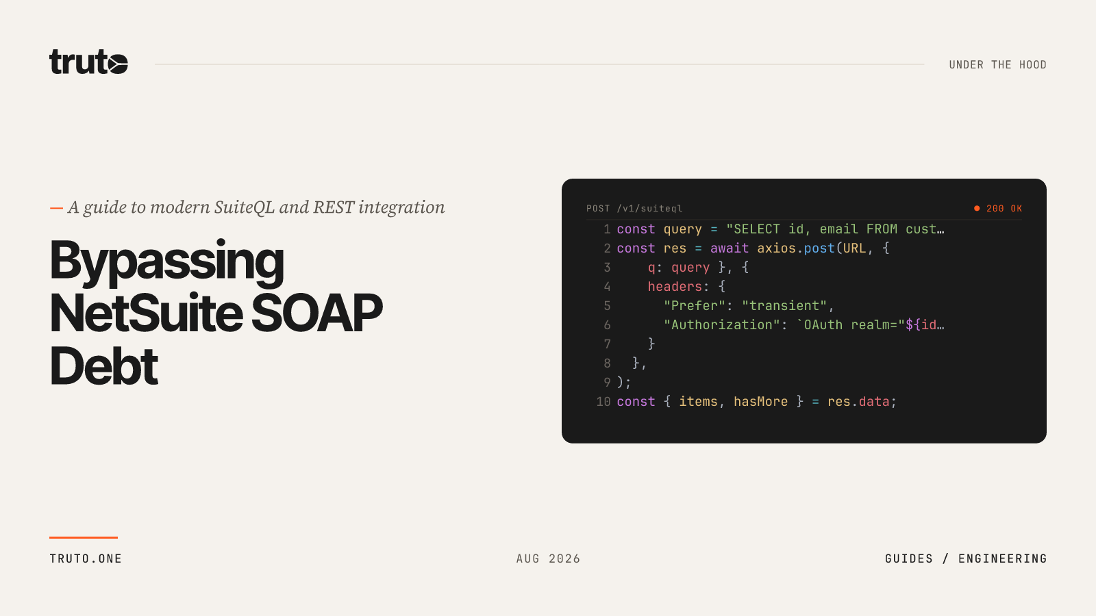 Hands-On NetSuite API Tutorial: Bypassing SOAP Debt with Code Examples