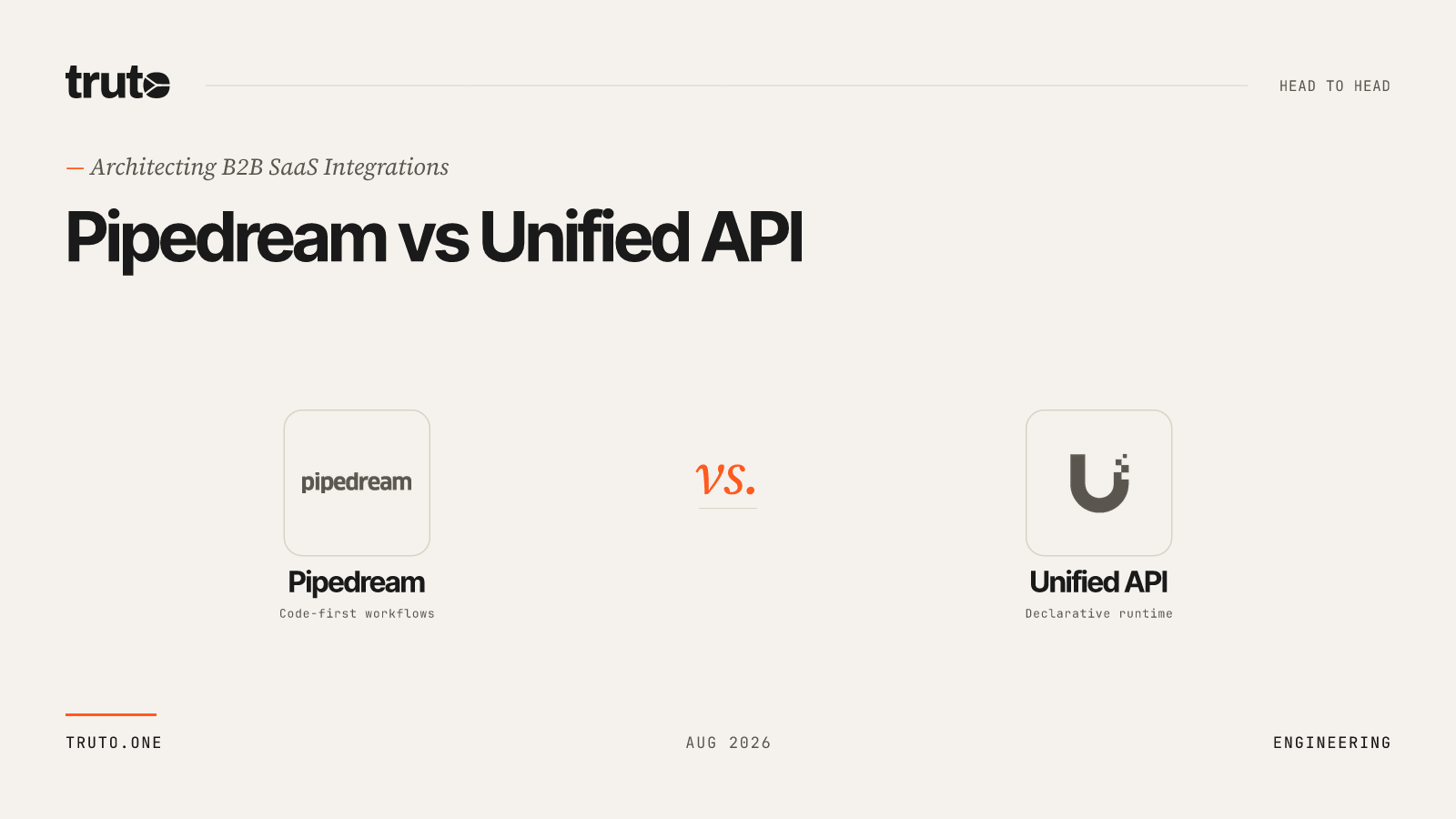 Pipedream vs Unified API: Architecting Customer-Facing Integrations