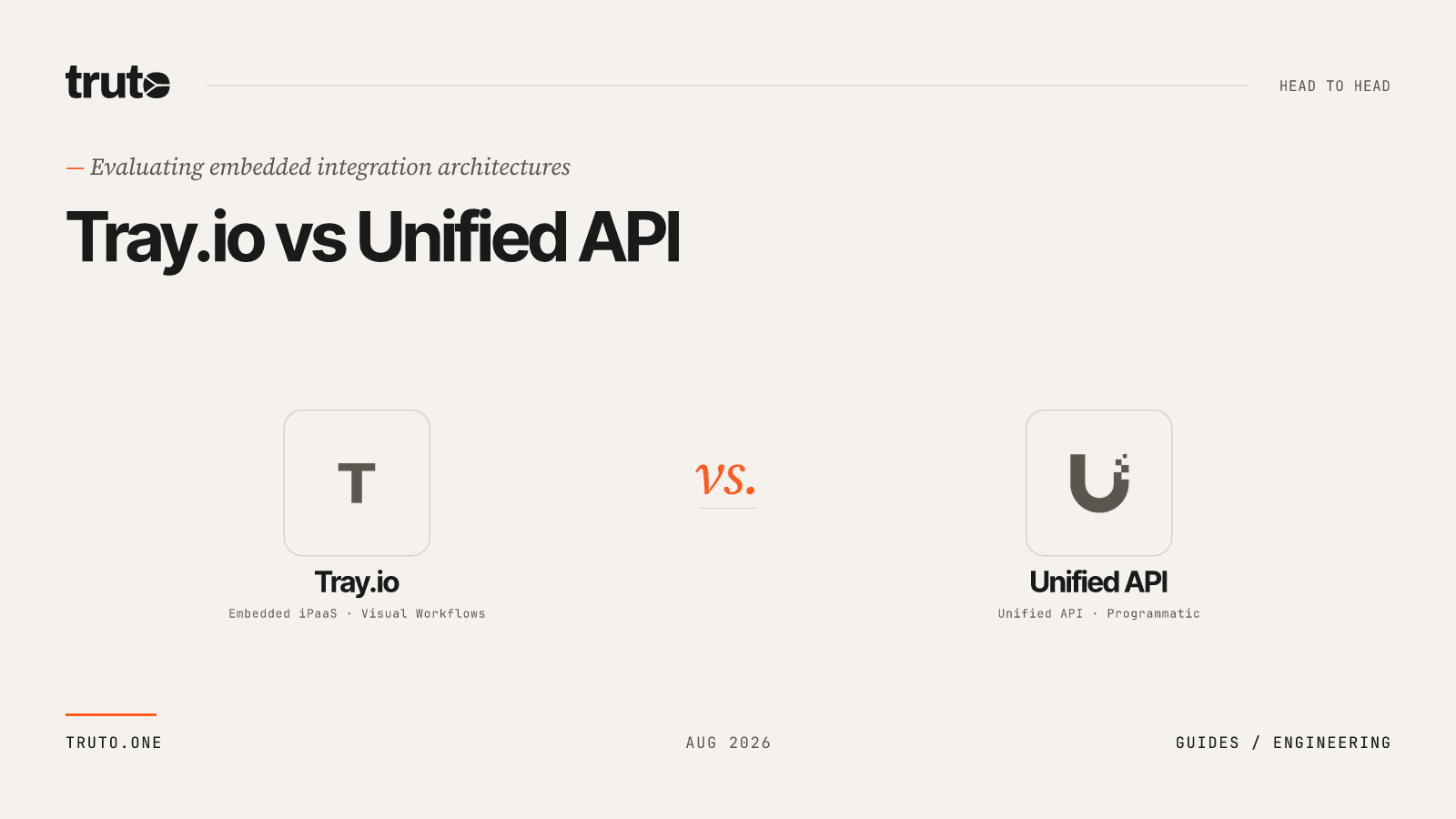 Tray.io vs Unified API: The Ultimate Decision Guide for Embedded Customer Integrations