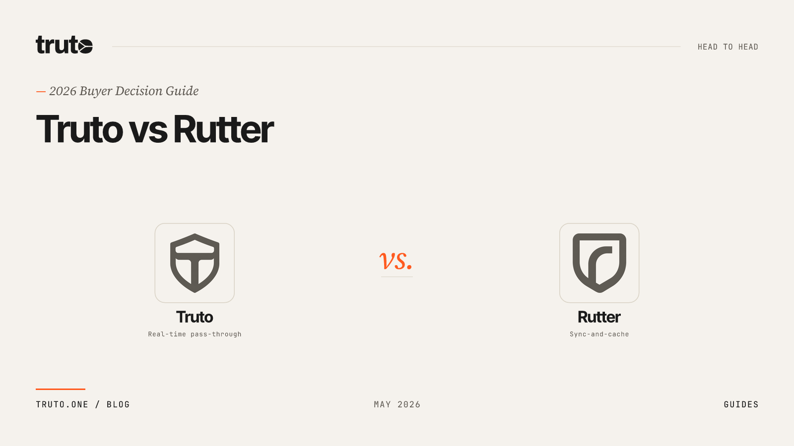 Truto vs Rutter: 2026 Buyer Decision Guide & Architecture Checklist